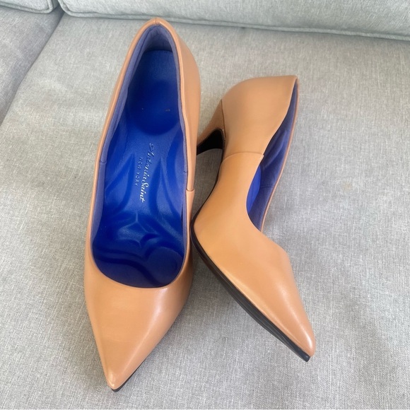 Antonia Saint New York Victoria Nude Leather Heels Stilettos Size 7 - Picture 4 of 11